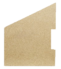 Vermiculite board cut to suit right hand side of a Boru Fiachra stove